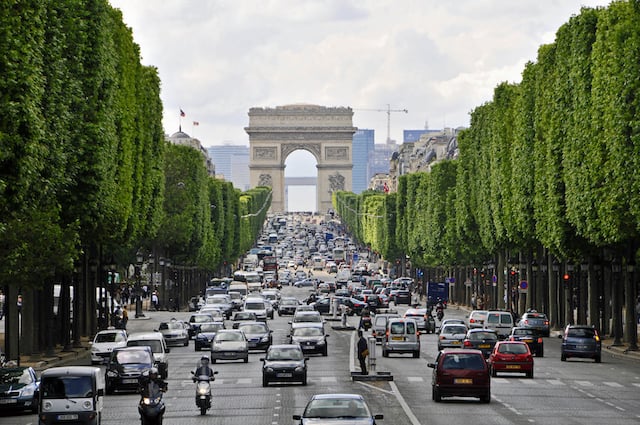 Avenida Champs-Elysées em Paris Avenida Champs-Elysées em Paris