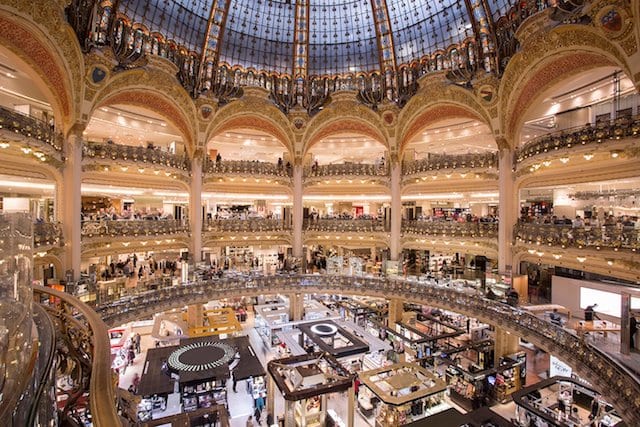 Galeries Lafayette em Paris Galeries Lafayette em Paris