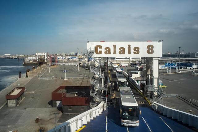 Calais na França - balsa Calais na França - balsa
