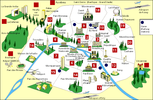 mapa de paris e arredores Mapa Turistico De Paris 2020 Dicas Incriveis mapa de paris e arredores