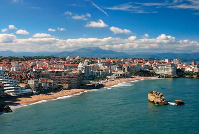 Vista da cidade de Biarritz Vista da cidade de Biarritz