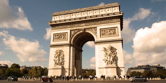 Arco do triunfo em Paris Arco do triunfo em Paris