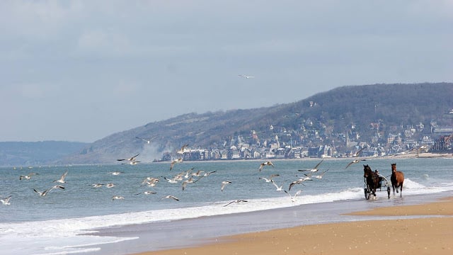 Praia Cabourg perto de Paris Praia Cabourg perto de Paris