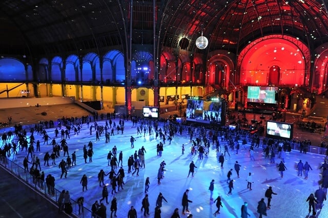 Pista de patinação do Grand Palais em Paris Pista de patinação do Grand Palais em Paris