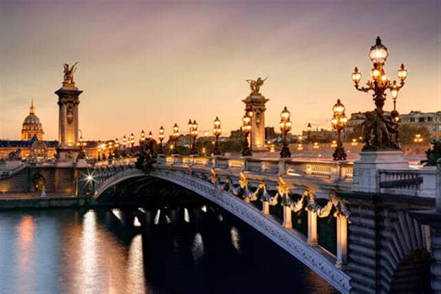 Ponte Alexandre III a partir do Sena Ponte Alexandre III a partir do Sena
