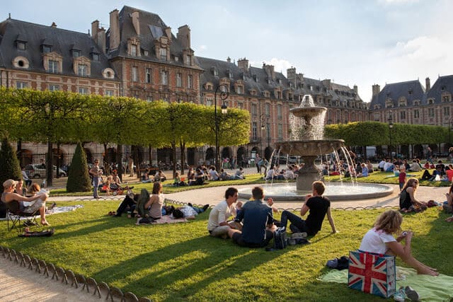 Bairro Marais em Paris Bairro Marais em Paris