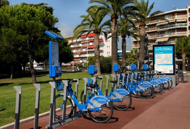 Velo bleu em Nice Velo bleu em Nice