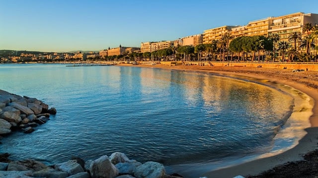 Praia em Cannes Praia em Cannes