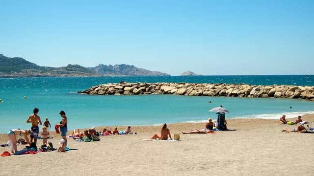 Praia do Prado em Marselha Praia do Prado em Marselha